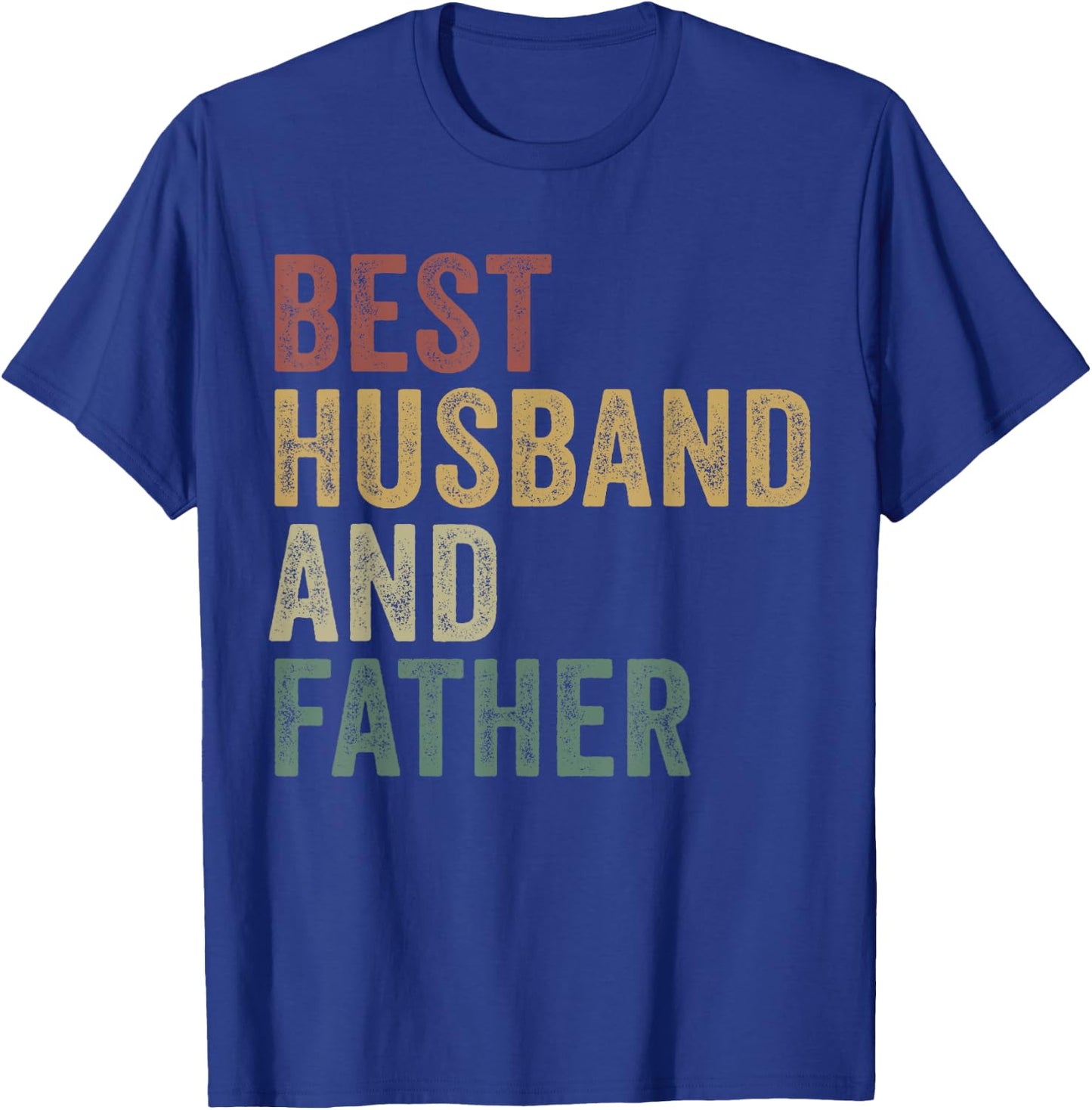 Best Husband And Dad Funny Daddy Married Man Legend T-Shirt - T-Shirt | Royal