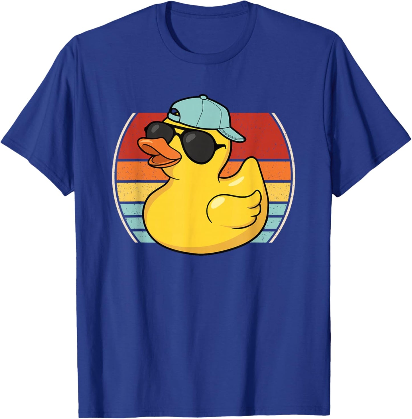 Cool Rubber Duck Retro Ruber Duck Lover Men Women Kids T-Shirt - T-Shirt | Royal