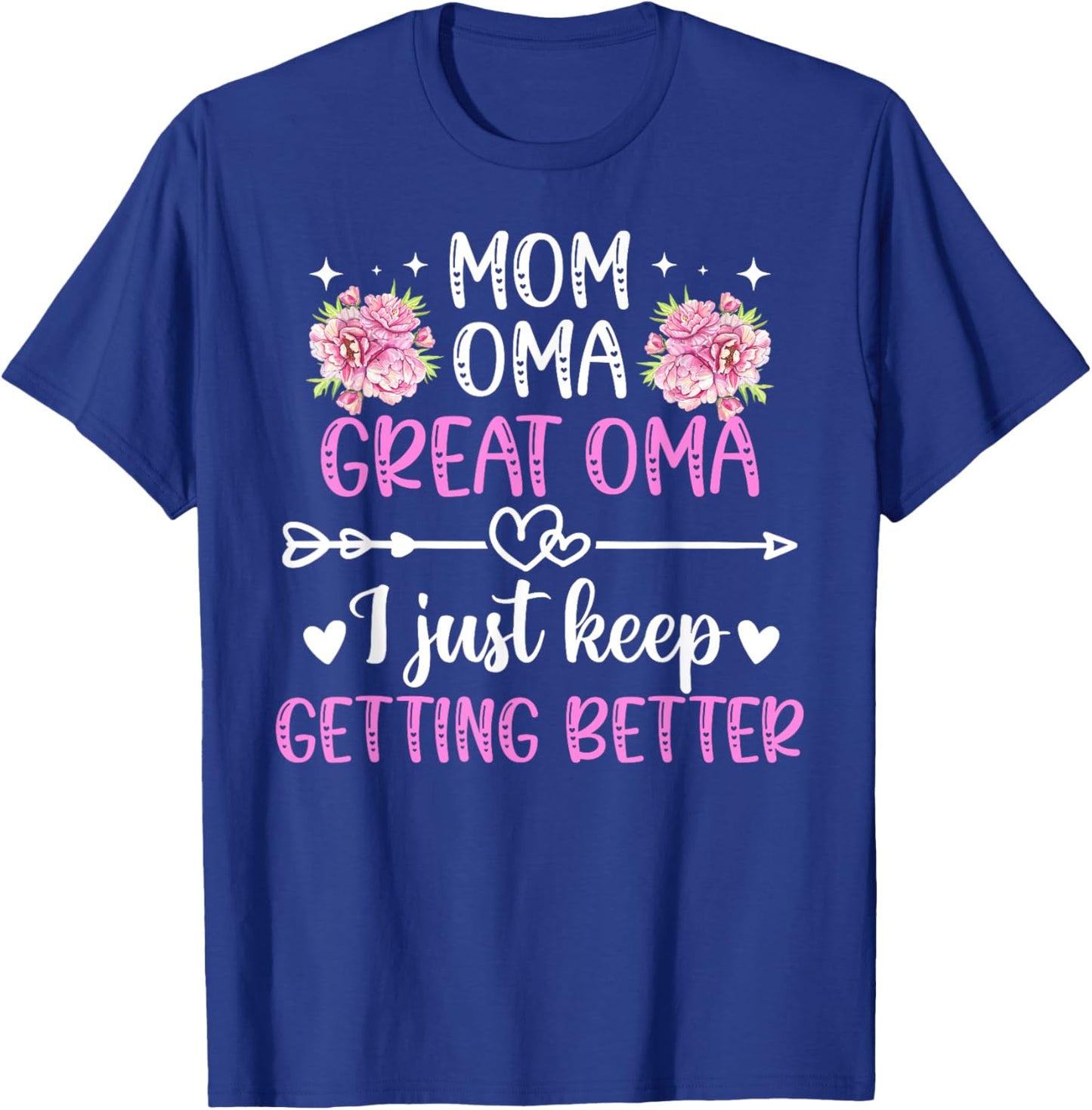 Mom Oma Great Oma Keep Getting Better Great Oma T-Shirt - T-Shirt | Royal