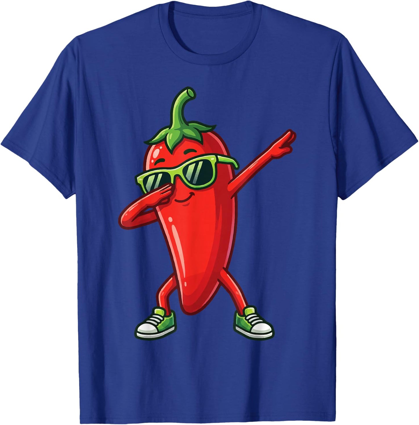 Chili Dabbing Pepper T-Shirt - T-Shirt | Royal