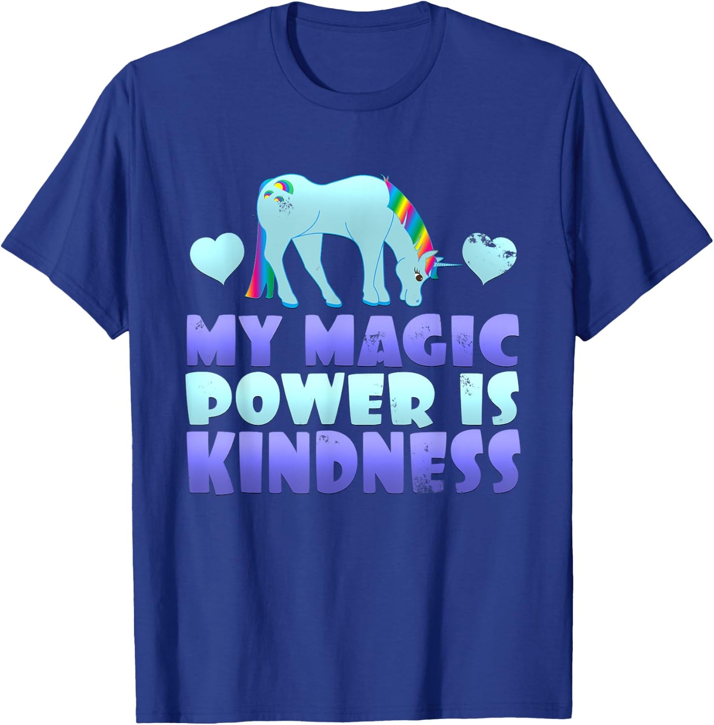 Cute Magic Power Is Kindness Unicorn Stop Bullying T-Shirt - T-Shirt | Royal