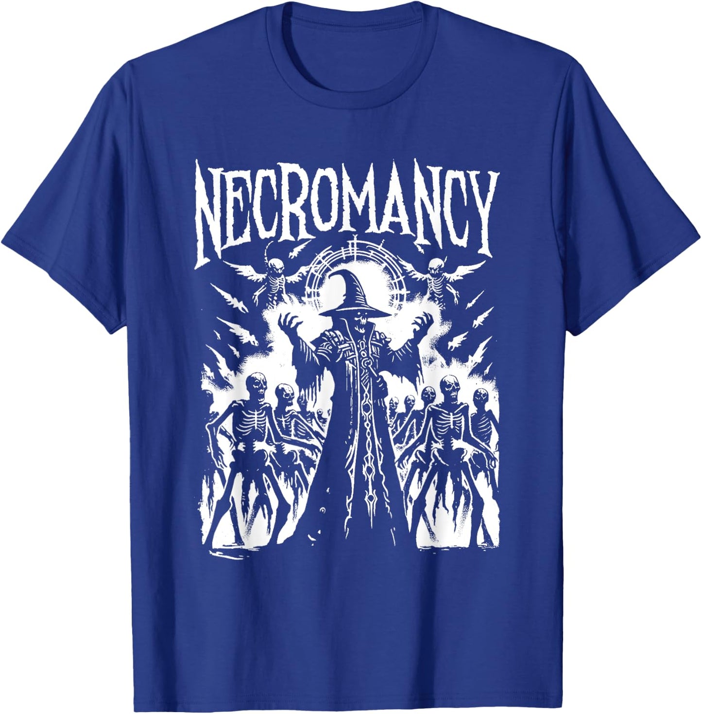 Necromancer - Vintage Creepy Monster Halloween Lover T-Shirt - T-Shirt | Royal