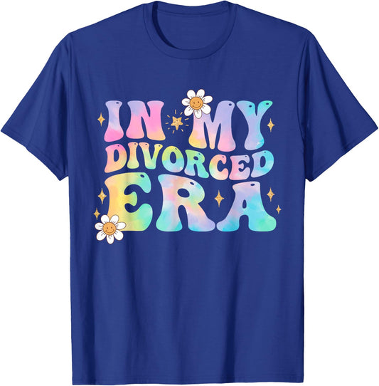 In My Divorced Era Tie Dye Breakup Divorce Party Divorcee T-Shirt - T-Shirt | Royal