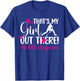 That's My Girl Field Hockey Mom Field Hockey Player Mama T-Shirt - T-Shirt | Royal