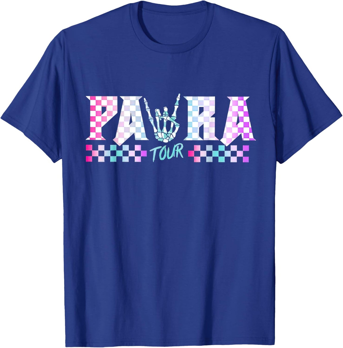 Retro Teacher Tour, ABCD Para Tour, Father Front And Back Women T-Shirt - T-Shirt | Royal