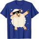 Men Women Kids Funny Sheep Dabbing Animals Wildlife Parties T-Shirt - T-Shirt | Royal