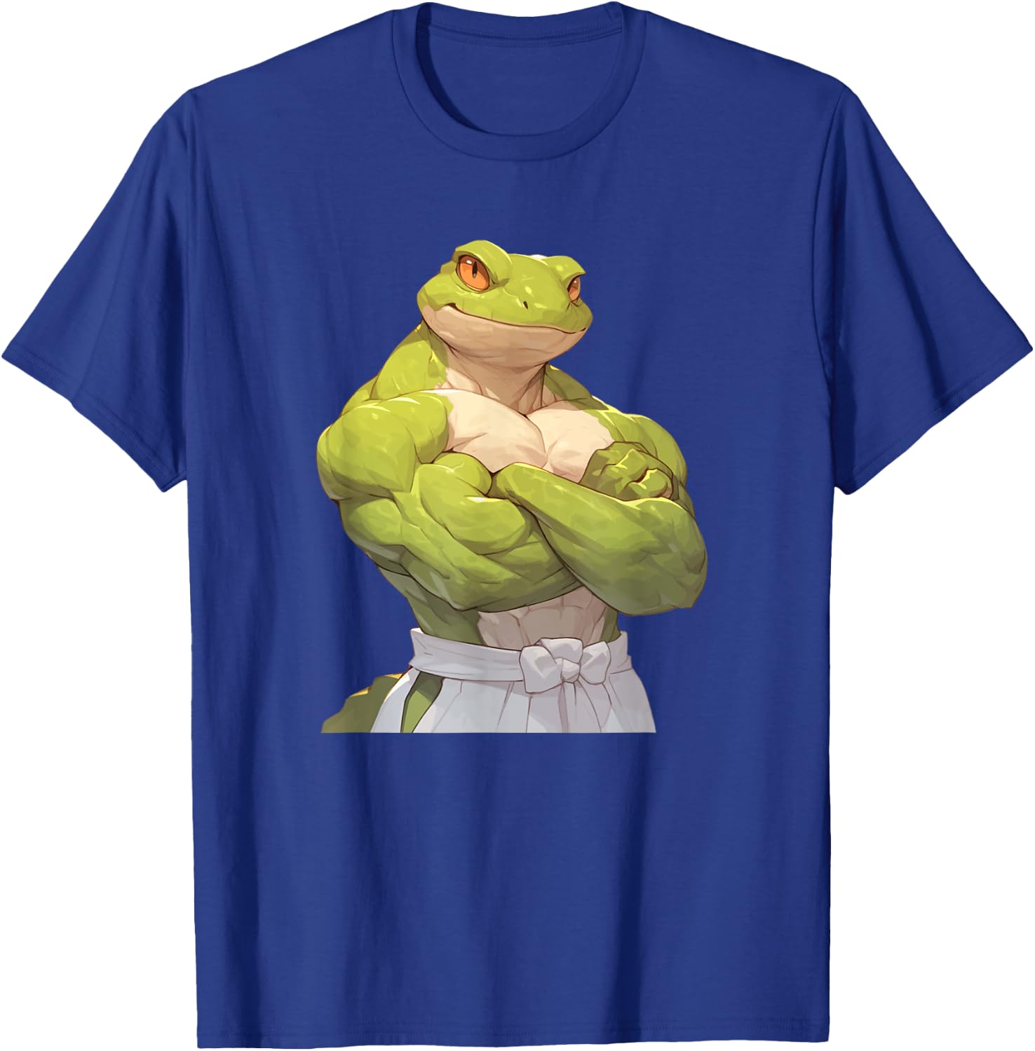 Lizard Bodybuilder Gym Muscles Wieghtlifting Gecko T-Shirt - T-Shirt | Royal