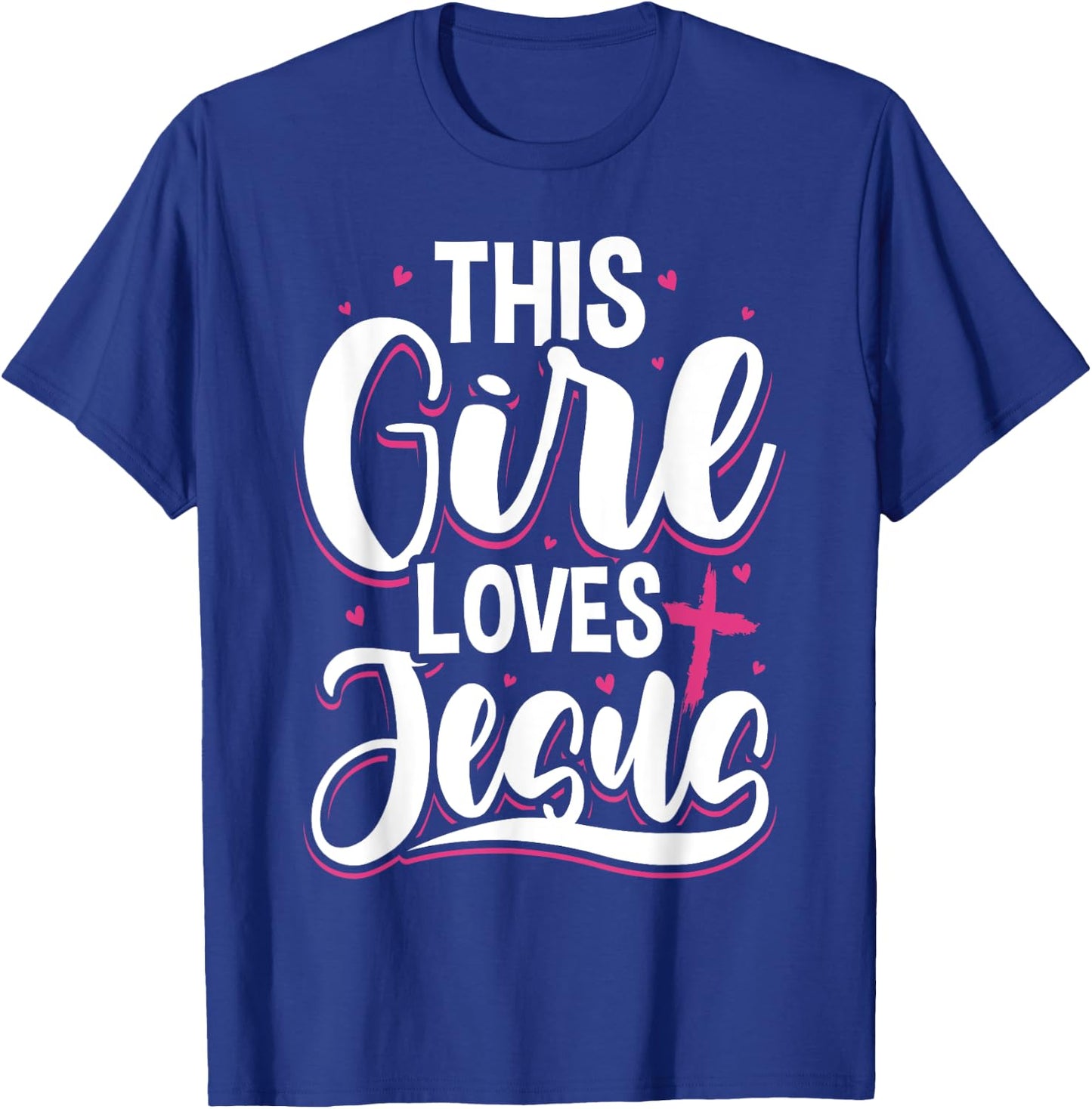 This Girl Loves Jesus For Christian Teen Kid Cool Women T-Shirt - T-Shirt | Royal