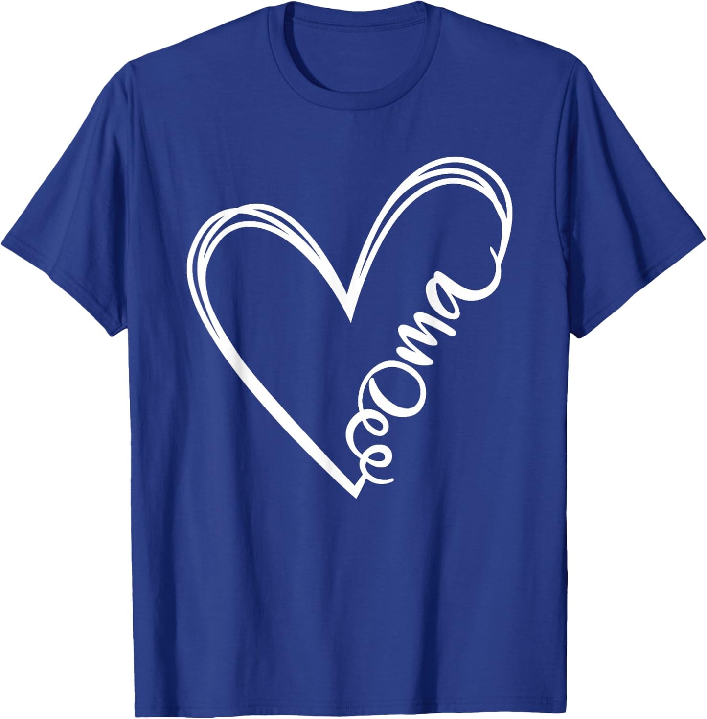 Oma Heart Grandma Women German Christmas Mother's Day T-Shirt - T-Shirt | Royal