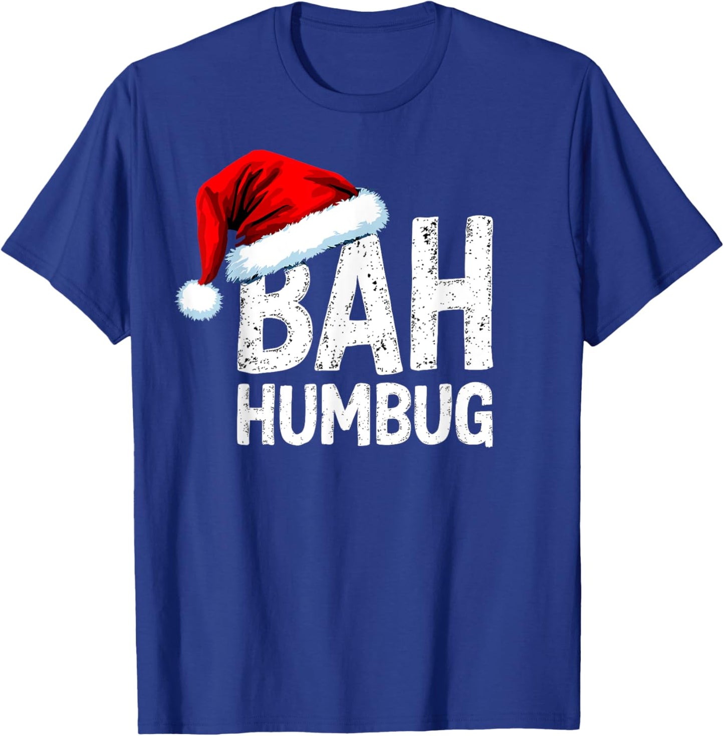 Vintage Bah Humbug Christmas Santa Funny Xmas Party T-Shirt - T-Shirt | Royal