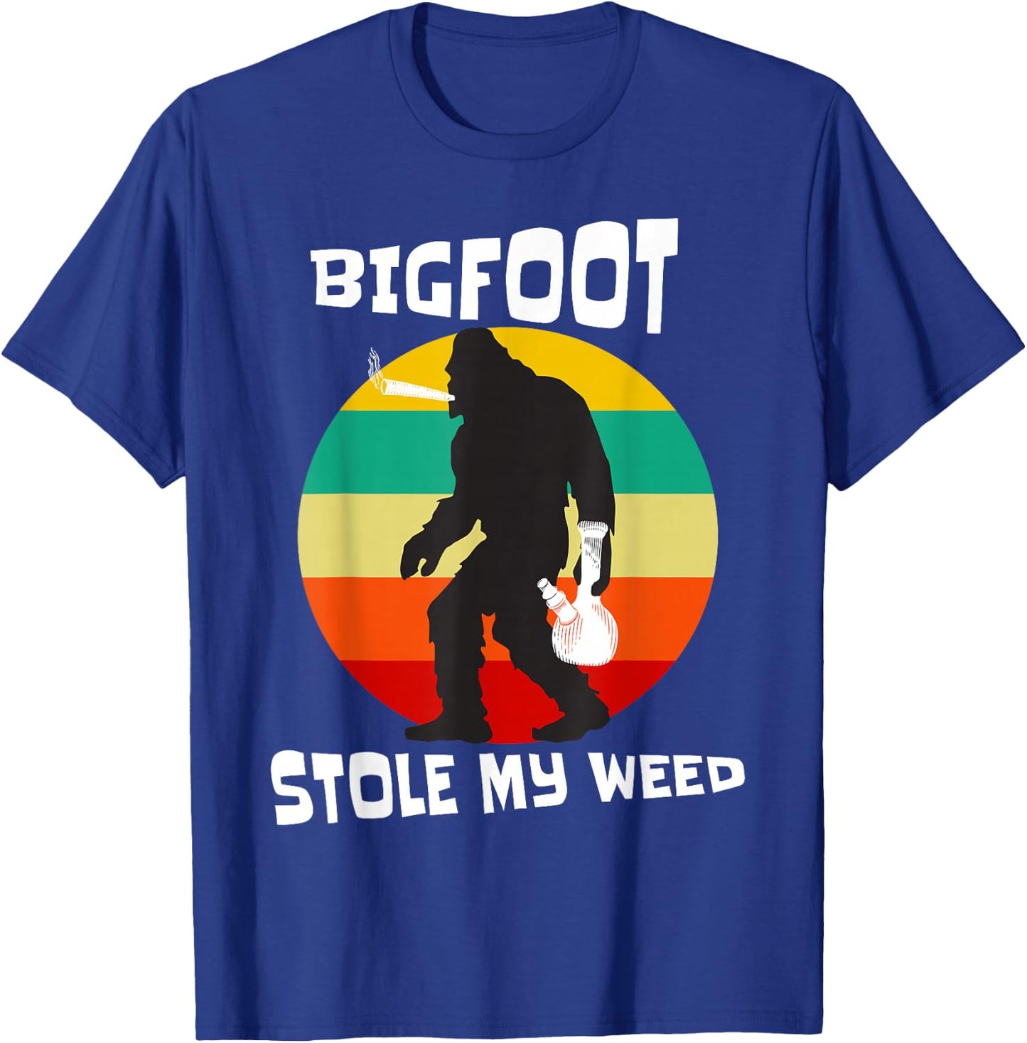 Big Foot Stole My Weed Cannabis Enthusiast T-Shirt - T-Shirt | Royal