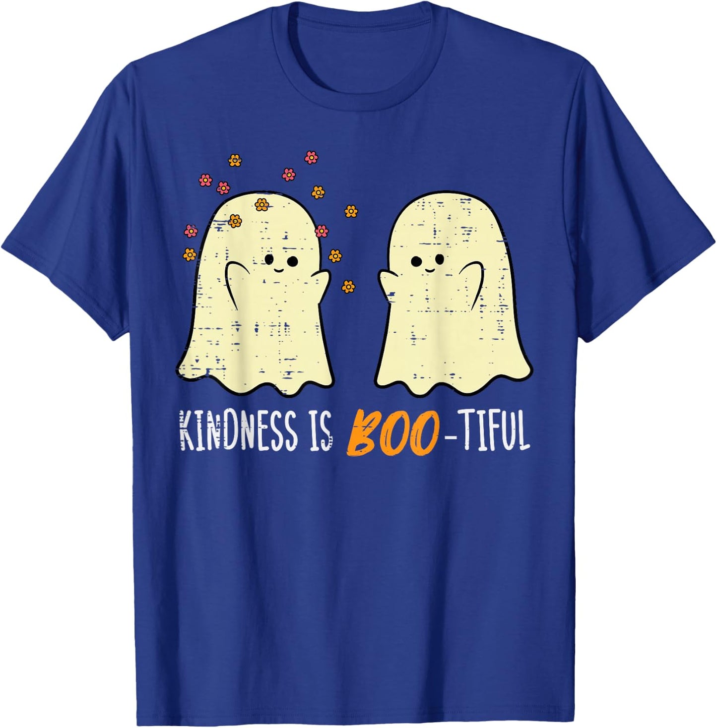 Halloween Ghosts Kindness Boo Tiful Costume Women Girls Kids T-Shirt - T-Shirt | Royal