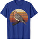 Mourning Dove Bird Lover Vintage Retro Sunset Bird Watching T-Shirt - T-Shirt | Royal