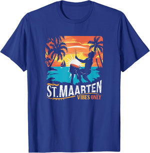 Retro St. Maarten Vibes Only St. Maarten 70s vintage T-Shirt - T-Shirt | Royal