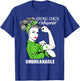 Adrenal Cancer Warrior Unbreakable Shirt Awareness Gift T-Shirt - T-Shirt | Royal