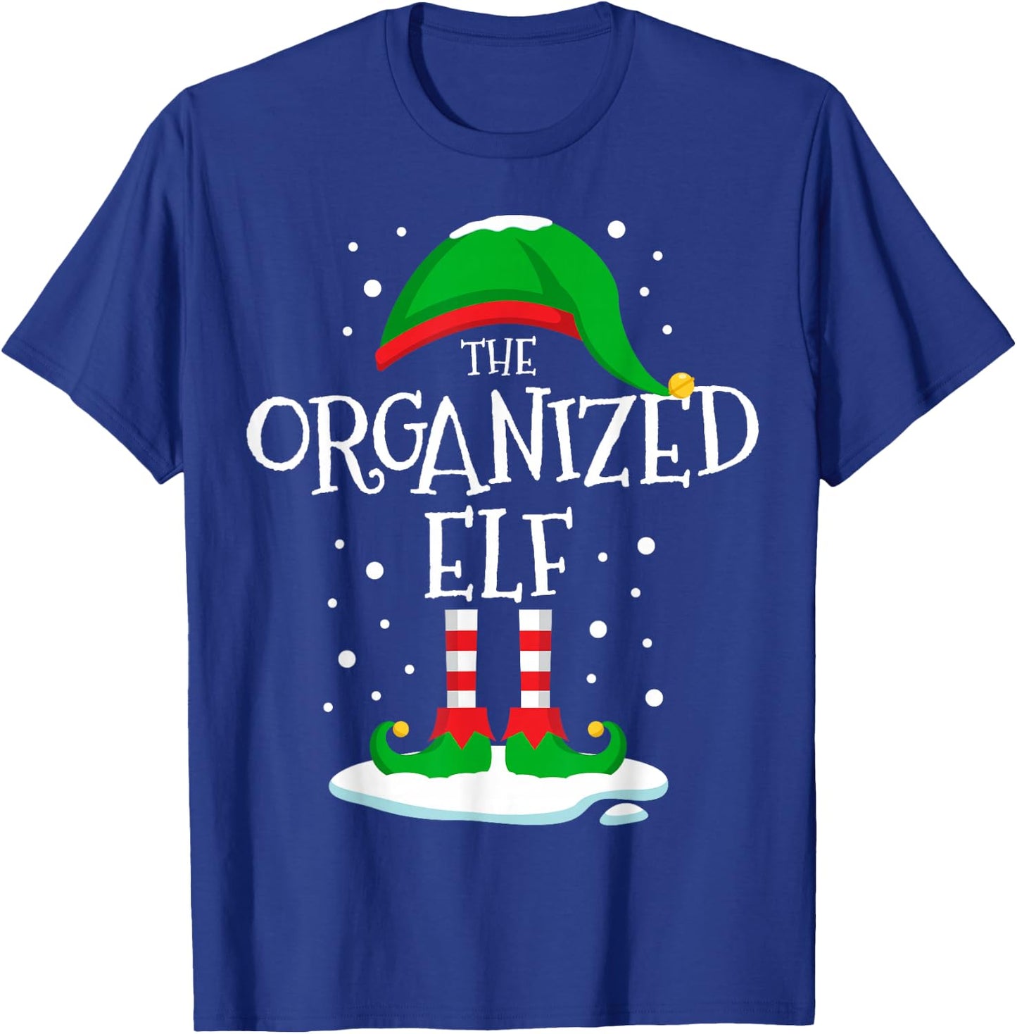 The Organized Elf Christmas Family Matching Xmas Group Funny T-Shirt - T-Shirt | Royal