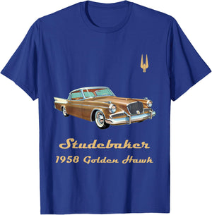1958 Studebaker Golden Hawk Antique Vintage Car T-Shirt - T-Shirt | Royal