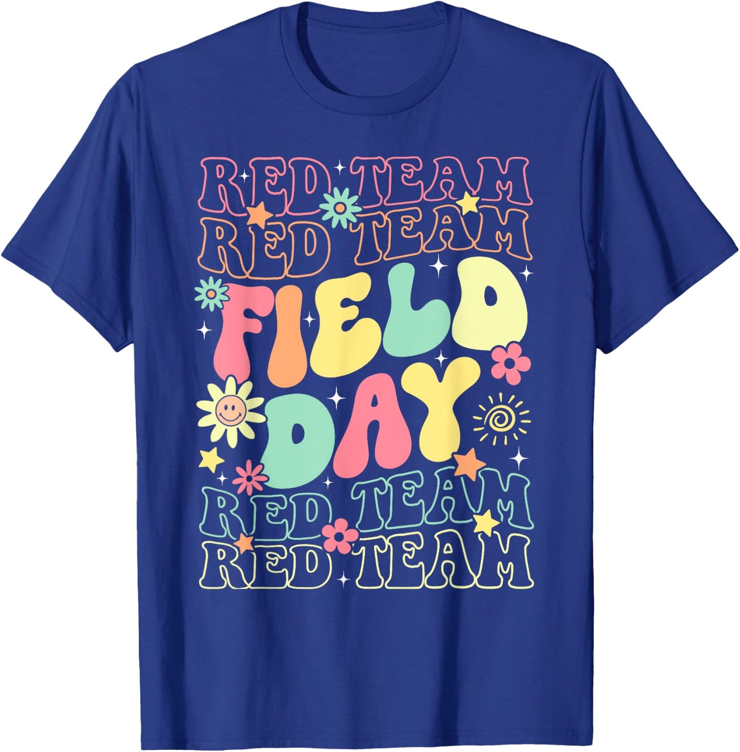 Field Day Red Team Color War Camp Team Game Competition T-Shirt - T-Shirt | Royal