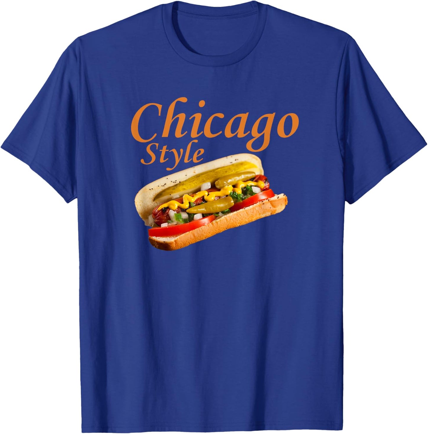 Chicago Style Hot Dog Relish HotDog Men Women Girls Kids T-Shirt - T-Shirt | Royal