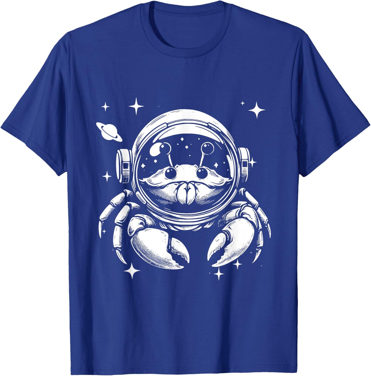 Crab Dad Mom Space - Astronaut Crab T-Shirt - T-Shirt | Royal