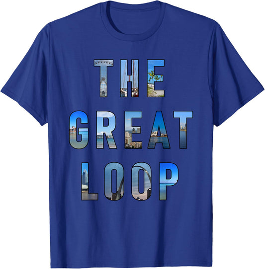The Great Loop Looper Boating Travel Lifestyle T-Shirt - T-Shirt | Royal
