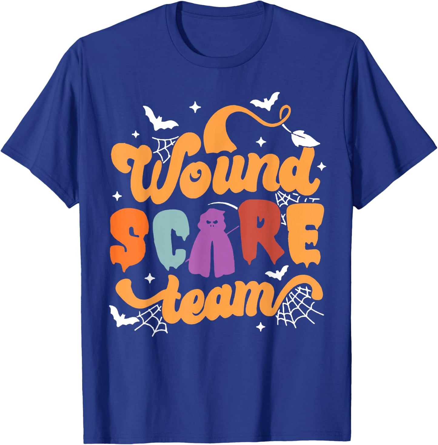 Wound Care Team Halloween Team Crew Nurse Practitioner T-Shirt - T-Shirt | Royal