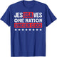 Jesus Saves USA One Nation Under God - Christian Patriotic Women Men T-Shirt - T-Shirt | Royal
