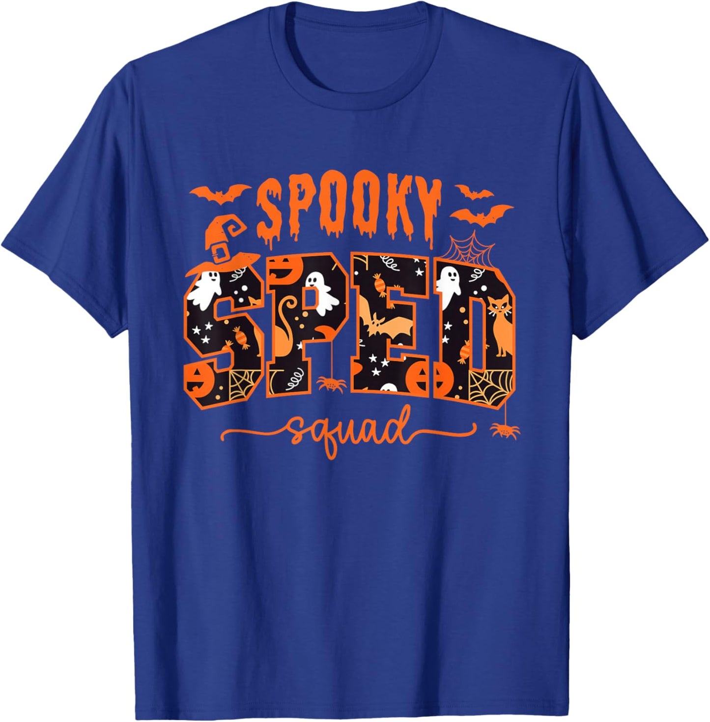 Sped Squad Team Special Education Teacher Halloween T-Shirt - T-Shirt | Royal