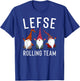 Lefse Making Rolling Team Gnome Xmas Gift T-Shirt - T-Shirt | Royal