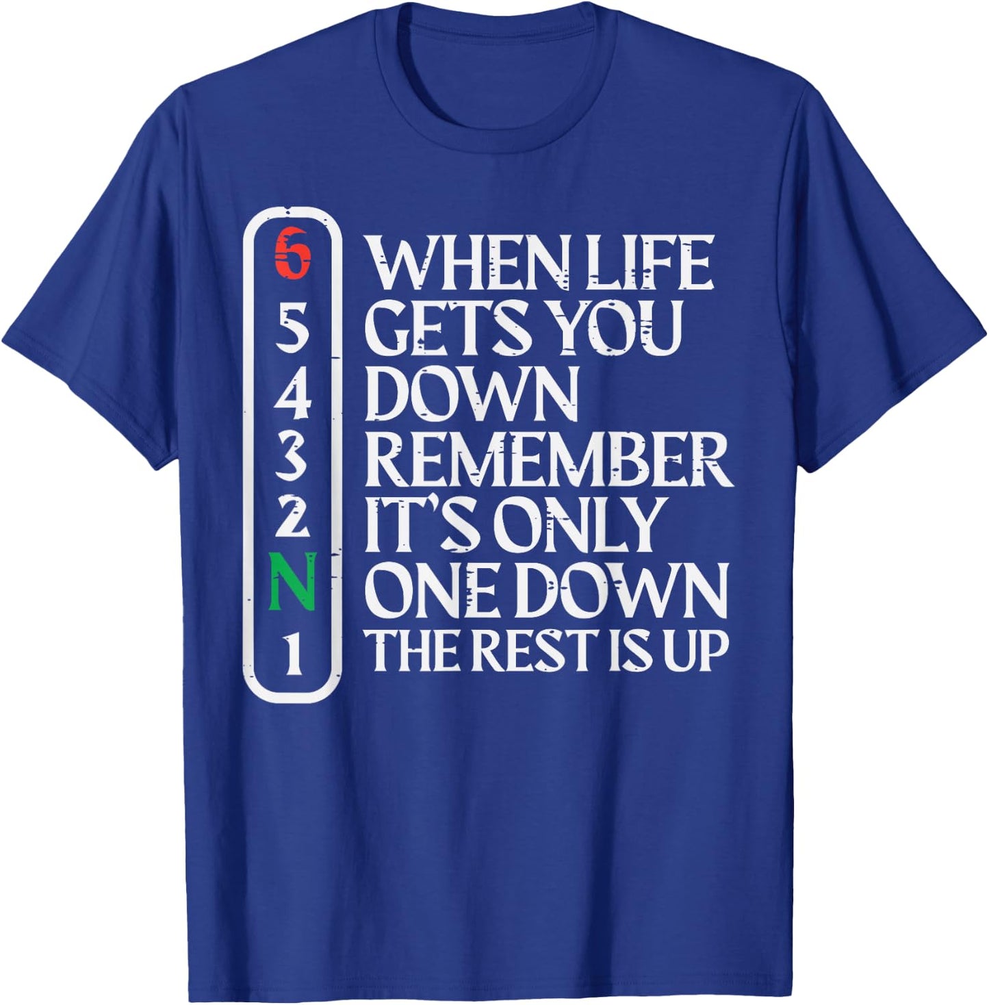 Biker When Life Gets You Down Motorcycle Gear Men Women Kids T-Shirt - T-Shirt | Royal