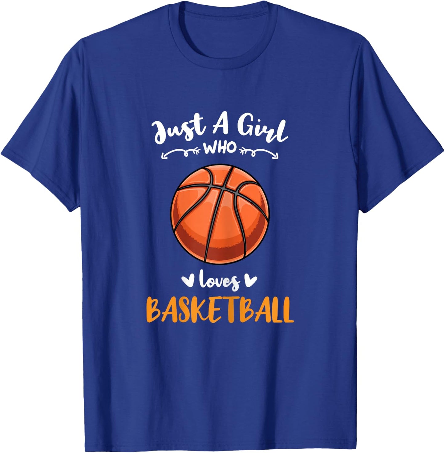 Just A Girl Who Loves Basketball T-Shirt - T-Shirt | Royal
