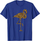 Flamingo Leopard Print Bird Wading Animal Lover Women Gift T-Shirt - T-Shirt | Royal