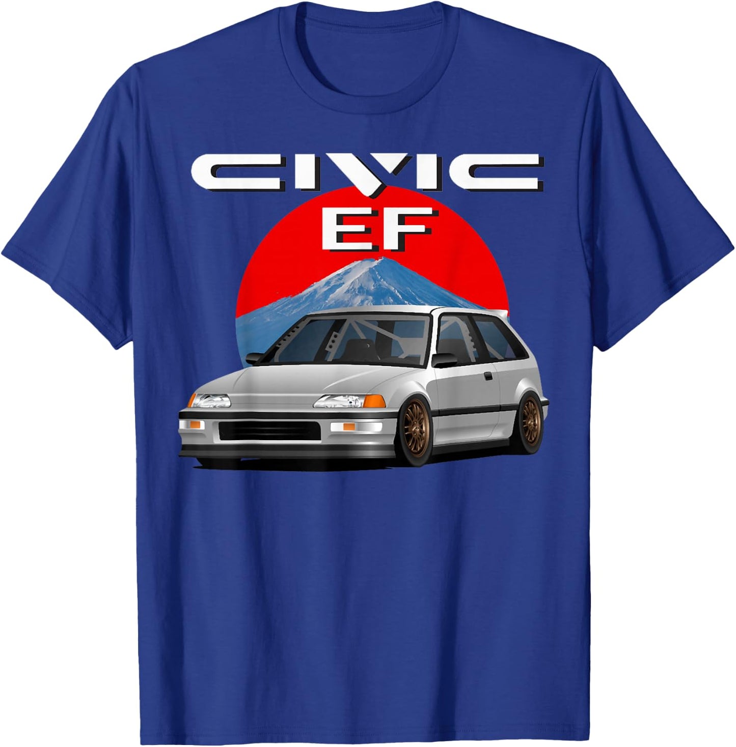 ef civic Japanese car , Small, Black T-Shirt - T-Shirt | Royal