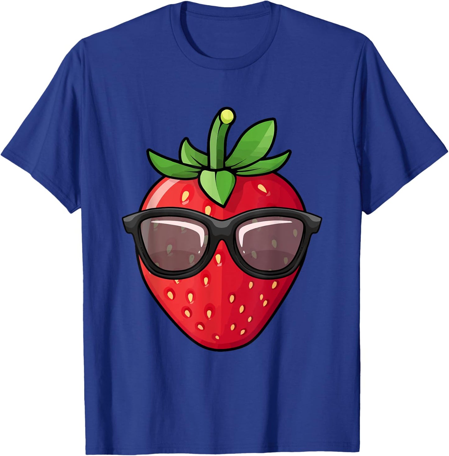 Cool Strawberry Design Women Kids Strawberry Lover T-Shirt - T-Shirt | Royal