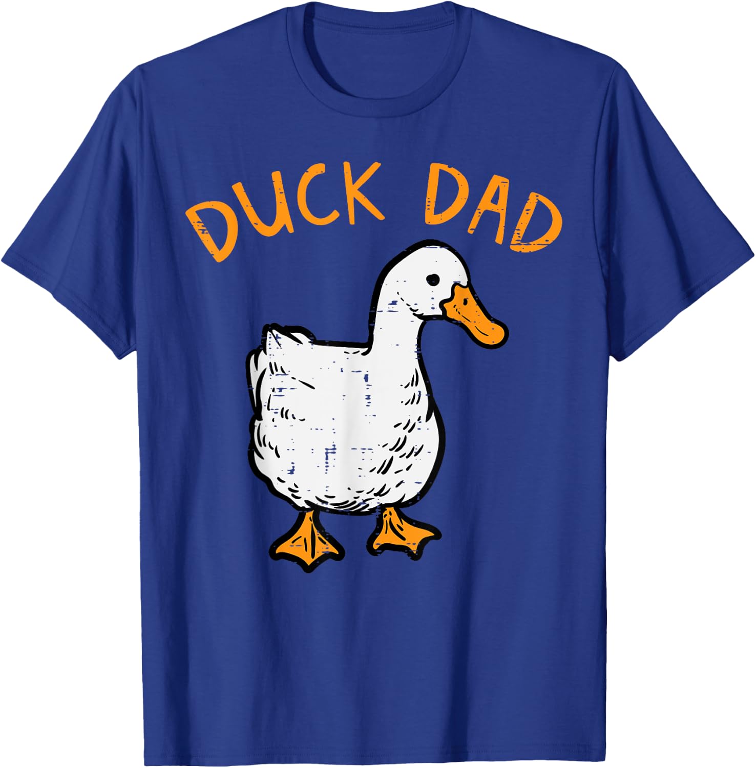 Duck Dad Funny Fathers Day Farmer Hunter Daddy Papa Men T-Shirt - T-Shirt | Royal
