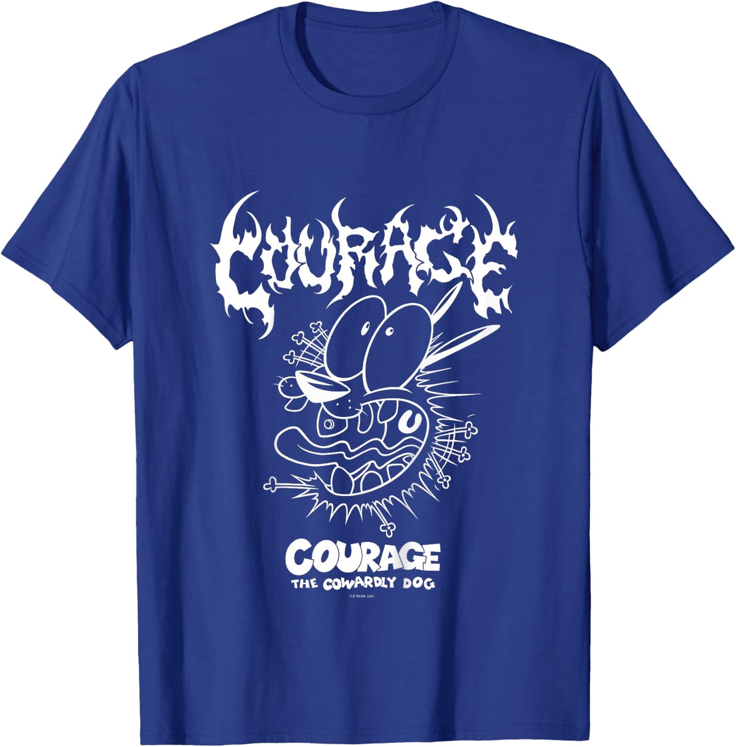 Kids Courage the Cowardly Dog Extreme Metal T-Shirt - T-Shirt | Royal
