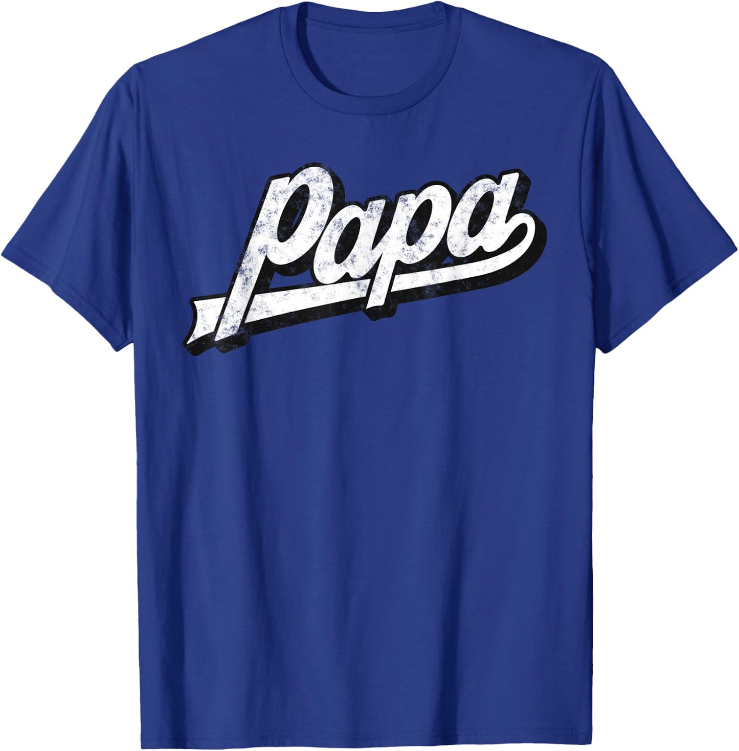 Papa Retro Style Birthday Father’s Day From Wife Daughter T-Shirt - T-Shirt | Royal