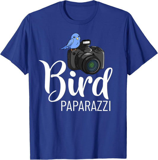 Bird Photography Lens Camera Photographer T-Shirt - T-Shirt | Royal
