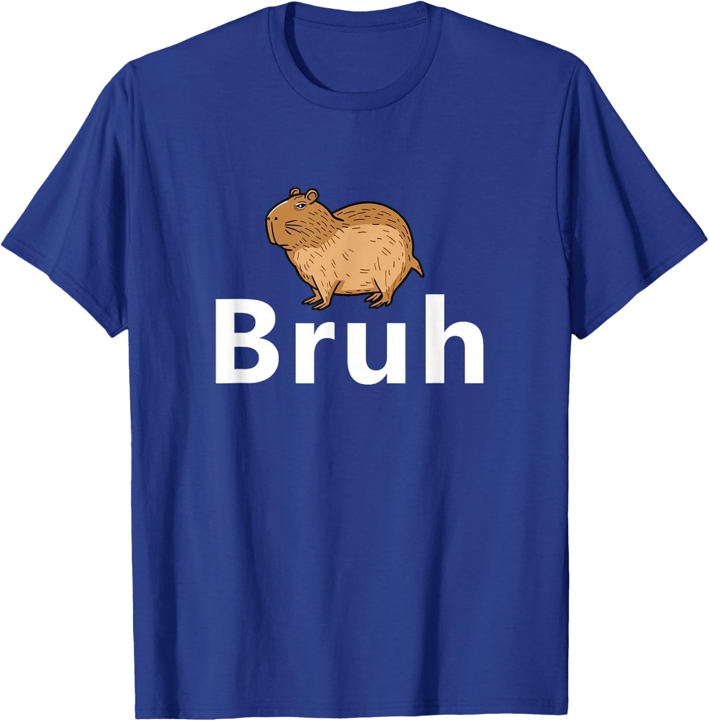Capybara Bruh , Small, Black T-Shirt - T-Shirt | Royal
