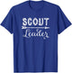 Scout Leader Wood Script Lettering T-Shirt - T-Shirt | Royal