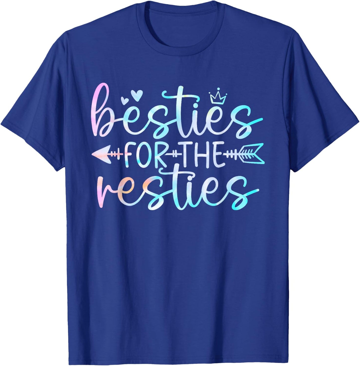 Cute Funny Tie Dye Best Friend Matching Bestie Squad BFF T-Shirt - T-Shirt | Royal