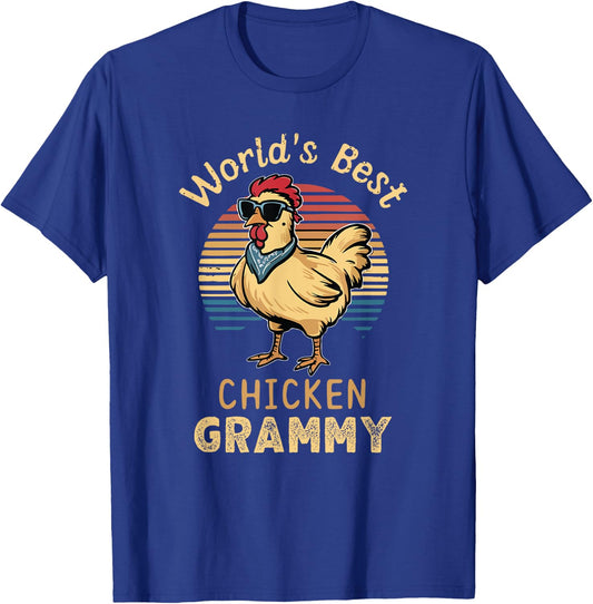 World's Best Chicken Grammy Hen Farmer Lover T-Shirt - T-Shirt | Royal