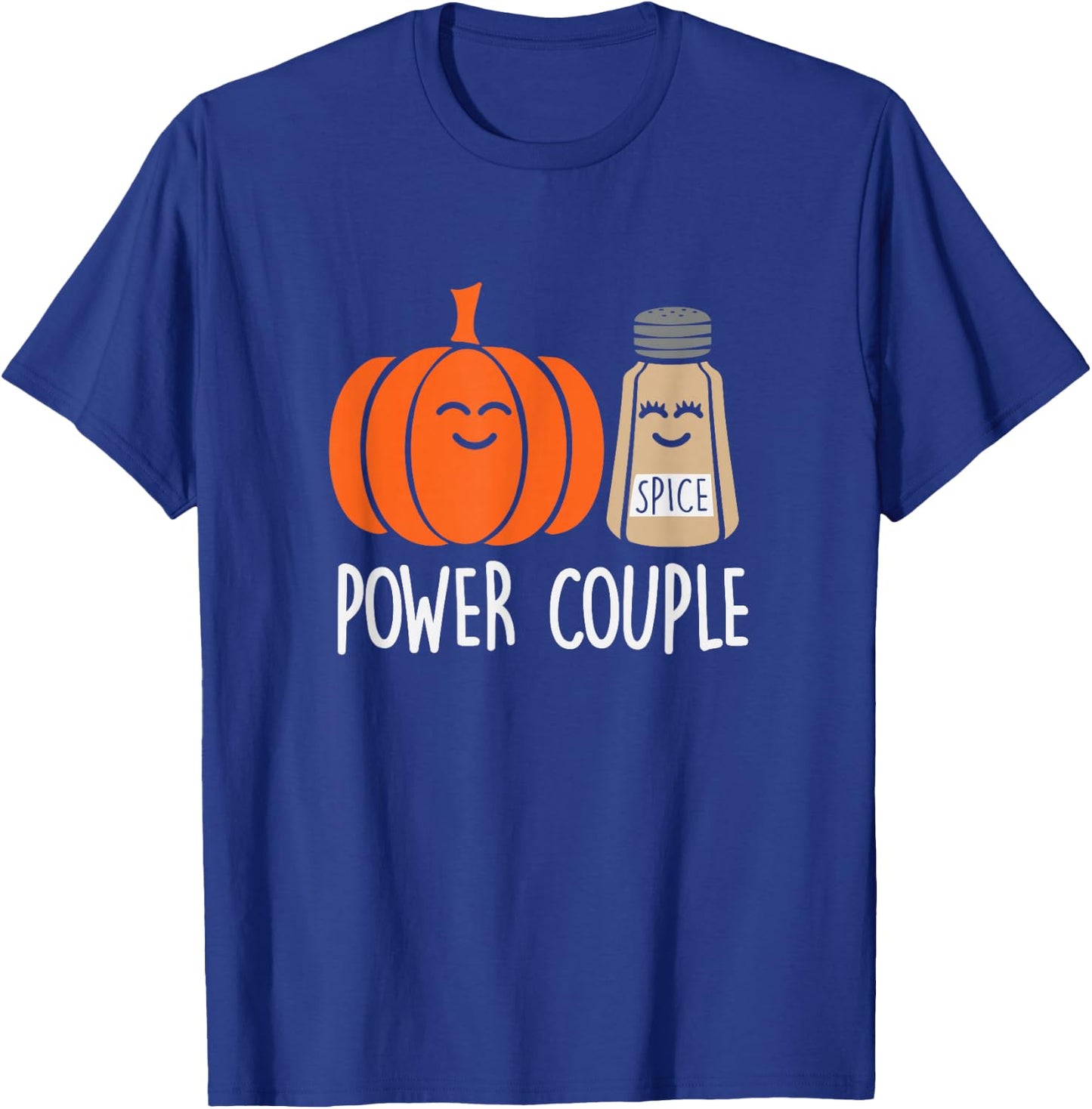 Funny Power Couple Pumpkin Spice T-Shirt - T-Shirt | Royal