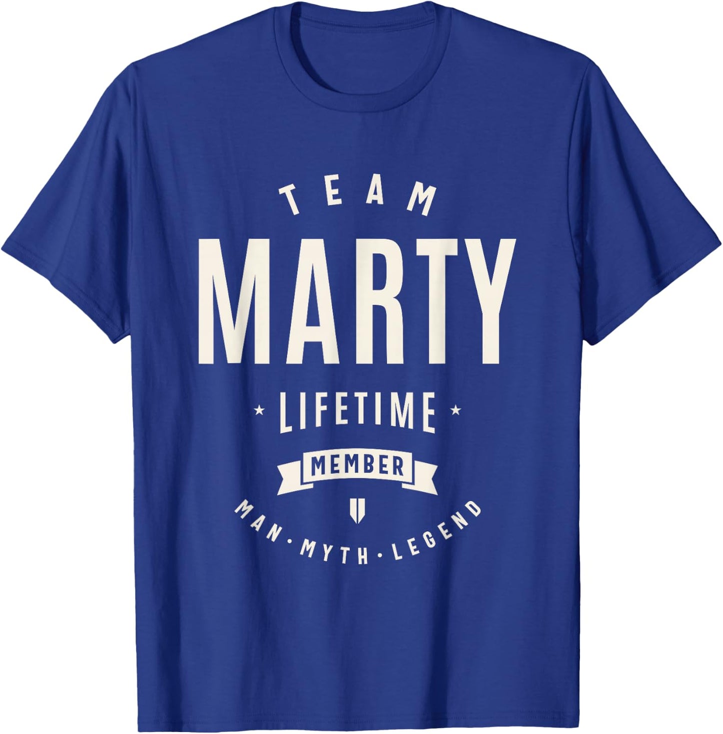 Team Marty Lifetime Member Funny Name Marty T-Shirt - T-Shirt | Royal