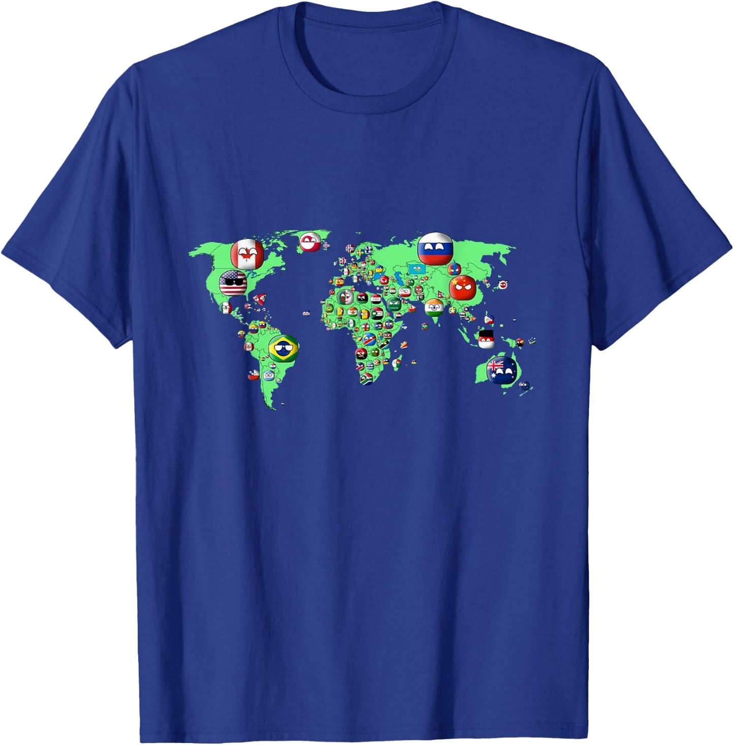 Countryballs world map T-Shirt - T-Shirt | Royal