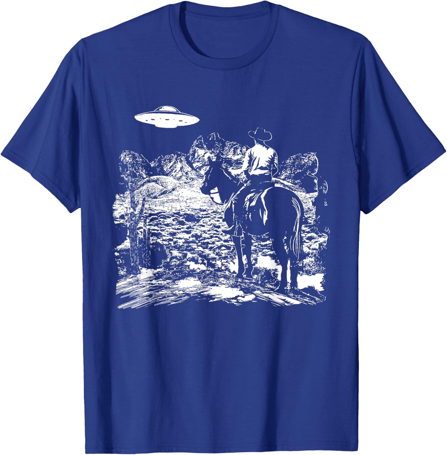 UFO Howdy Alien Cowboy Halloween Costume Ufo Western T-Shirt - T-Shirt | Royal
