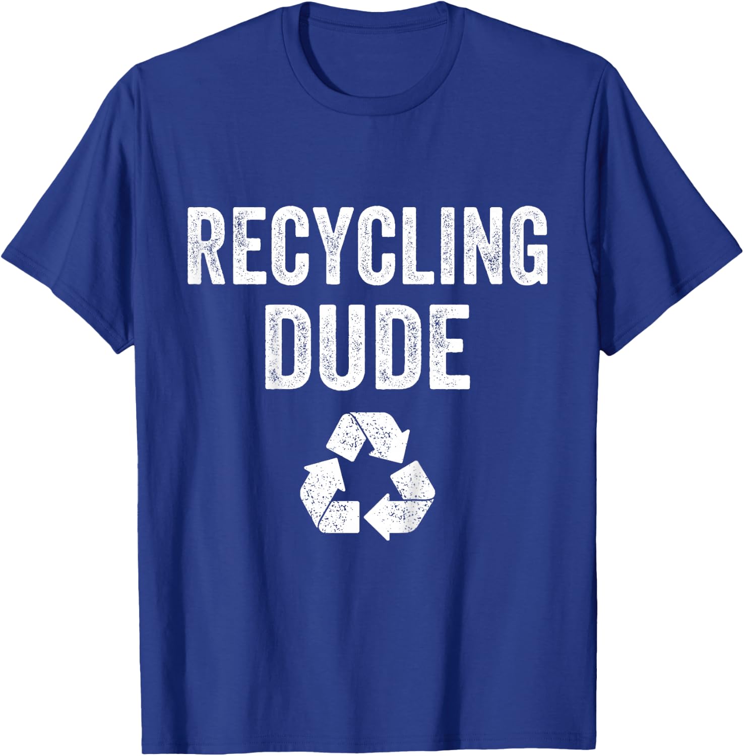 Kids Recycling Dude Boys Earth Day Toddler Recycle Logo Vintage T-Shirt - T-Shirt | Royal