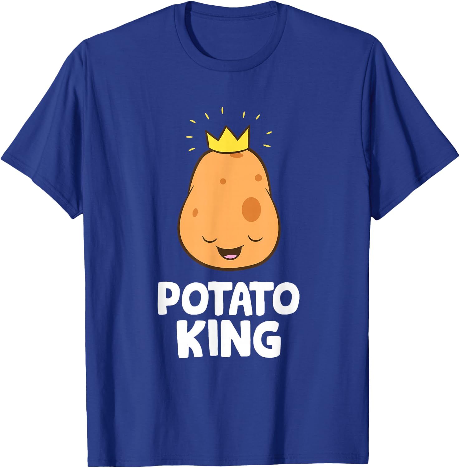 Funny Potato Lover Potato King T-Shirt - T-Shirt | Royal