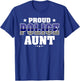 Proud Police Aunt Thin Blue Line US Police Officer's Auntie T-Shirt - T-Shirt | Royal