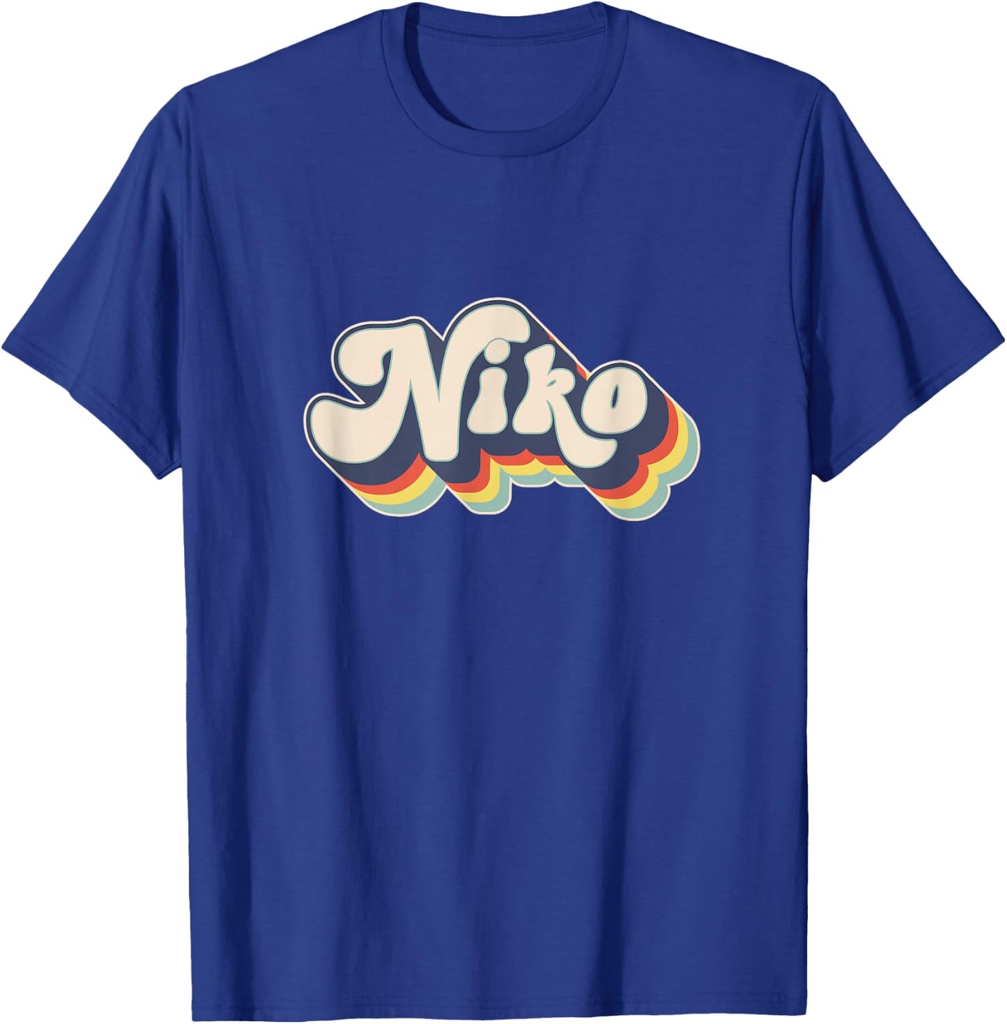 Niko Name Personalized Surname First Name Niko T-Shirt - T-Shirt | Royal